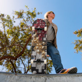 Futuristisk julmosaikkolonn 3D Mini Skateboard Bräda 18,5 Cm