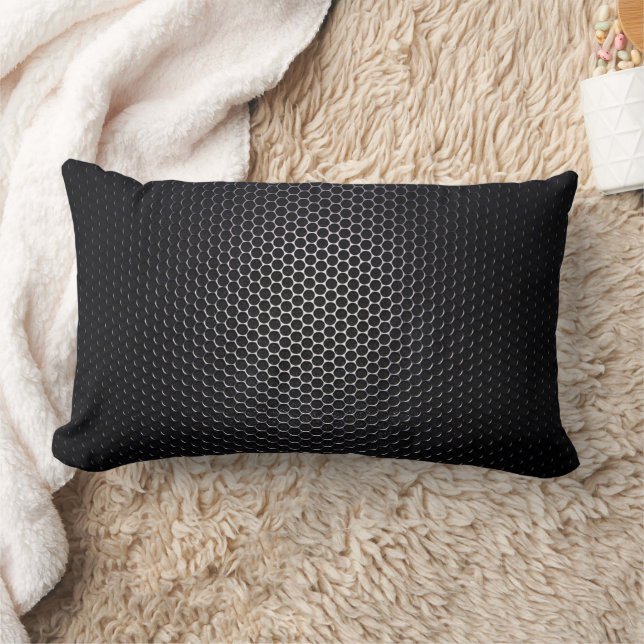 Futuristisk koldioxidfiber mesh ländkudde lumbarkudde (Filt)