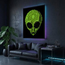 Futuristisk & Kosmisk Dekoration Canvastryck