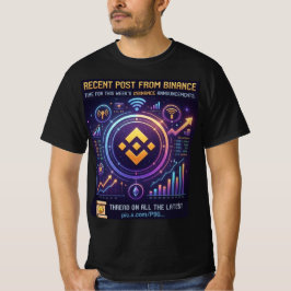 Futuristisk krypto handelsanalys graf t-shirt