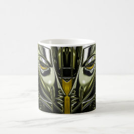 Futuristisk metallprofil kaffemugg