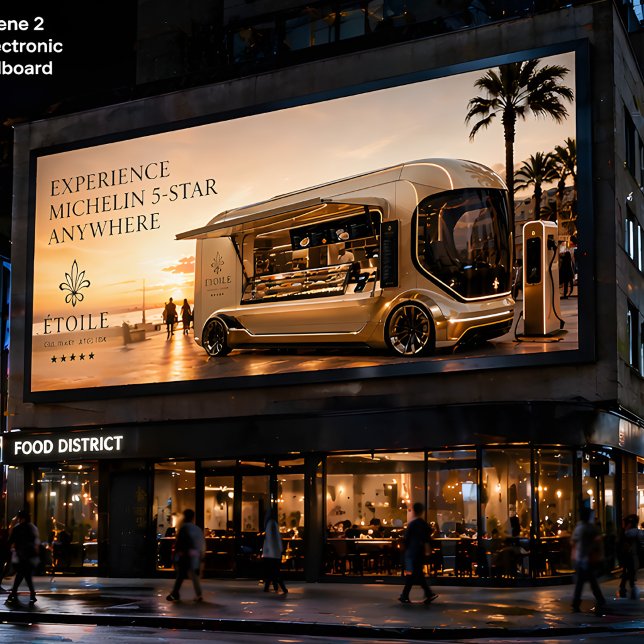 Futuristisk Michelin Food Truck – Lyx på hjul Poster (Skapare uppladdad)