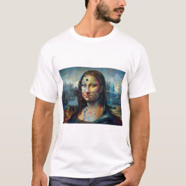 Futuristisk Mona Lisa Herr T-Shirt