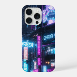 Futuristisk Neon Cyberpunk Glitch Anime Fodral