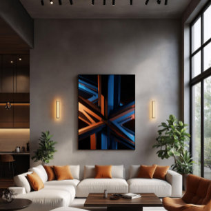 Futuristisk neon-struktur poster