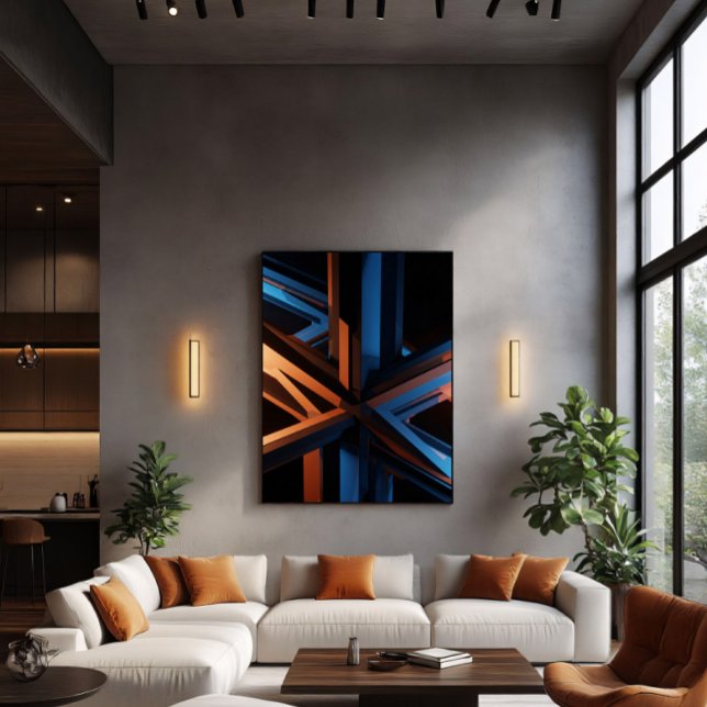 Futuristisk neon-struktur poster (Skapare uppladdad)
