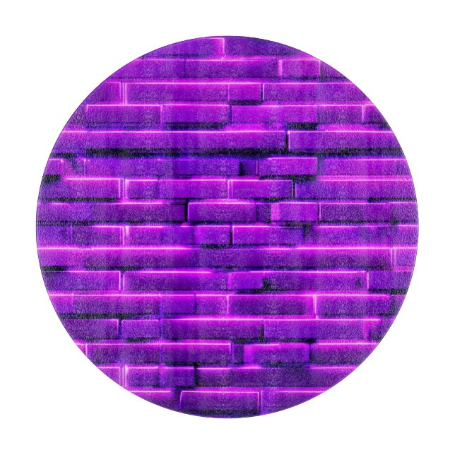 Futuristisk neon tegelvägg design (Framsidan)