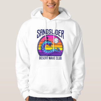 Futuristisk Ökenmaskin Surfklubb Synthwave T-Shirt Hoodie