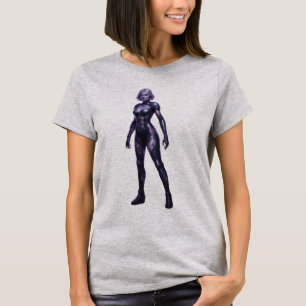 Futuristisk Pansrad Legosoldat Goth Stil T-shirt