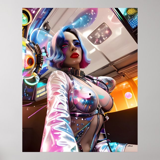 Futuristisk revelj poster (Framsidan)