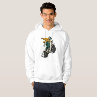 Futuristisk scooteråkare streetwear – Cyberpunk Ur Hoodie