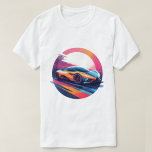 Futuristisk sportbil Energi streck konst T Shirt