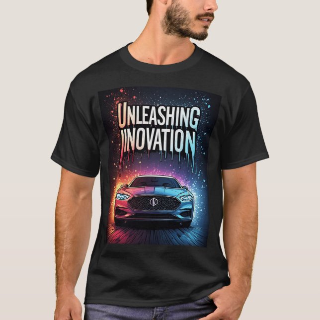 🚀 Futuristisk sportbil släpper lös innovation T Shirt (Framsida)