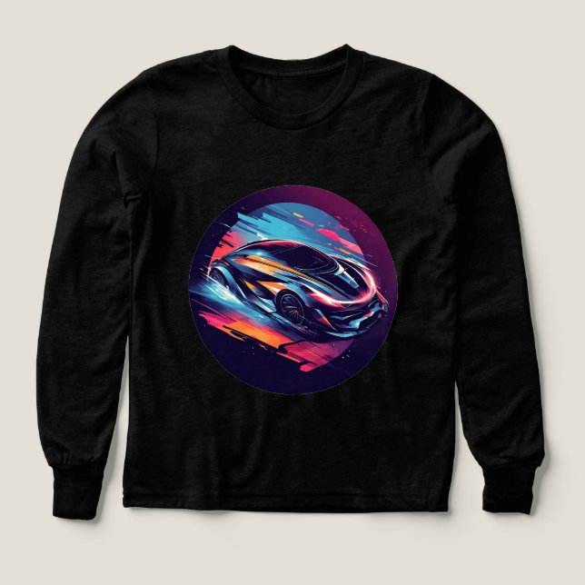 Futuristisk sportbil t shirt (Design framsida)