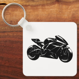 Futuristisk sportmotorcykeldesign nyckelring