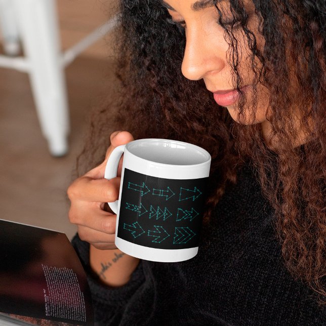 Futuristisk teknik pil kretsdesign kaffemugg (Skapare uppladdad)