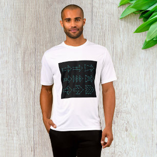 Futuristisk teknik pil kretsdesign t shirt