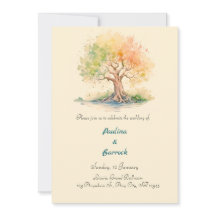 futuristisk träd inbjudan