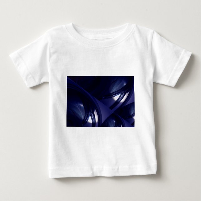 Futuristiska Abstrakt Rippling Fantasy-Abstrakt T Shirt (Framsida)