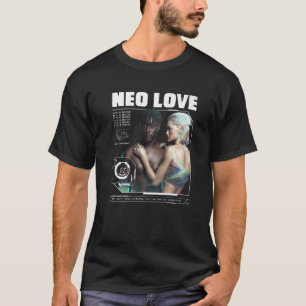 Futuristiska Aesthetic Cyberpunk Stil Cyborg Neon T Shirt