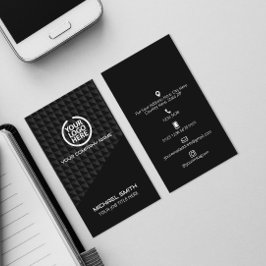 Futuristiska Affärskort Social medieikoner Visitkort