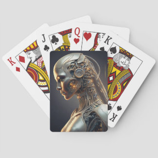 Futuristiska AI-Designade bokkort Casinokort
