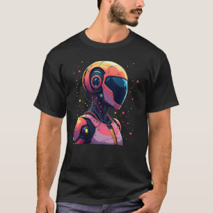 Futuristiska AI Robot T-Shirt för manar - Bold Fär