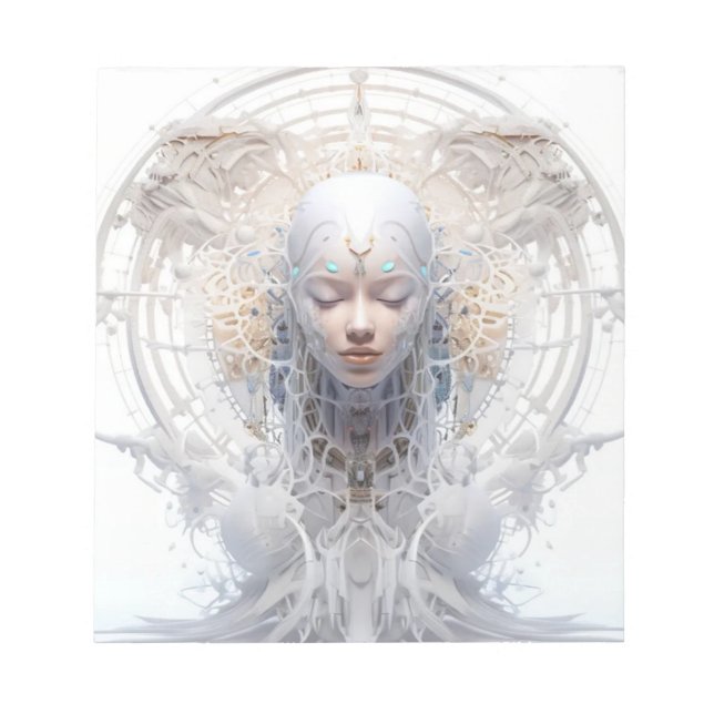 Futuristiska Art-anteckningsblock Anteckningsblock (Framsida)