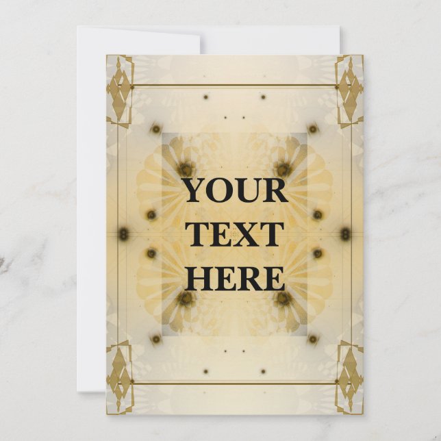 Futuristiska Art Deco-inbjudan Inbjudningar (Framsida)