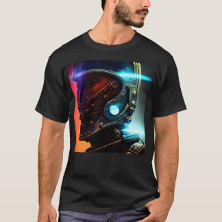 Futuristiska Astronaut 4 K T Shirt