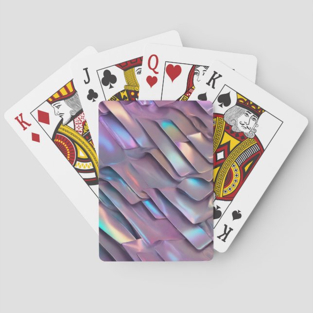 Futuristiska-bestrålning/abstrakt-holografi Casinokort (Baksidan)