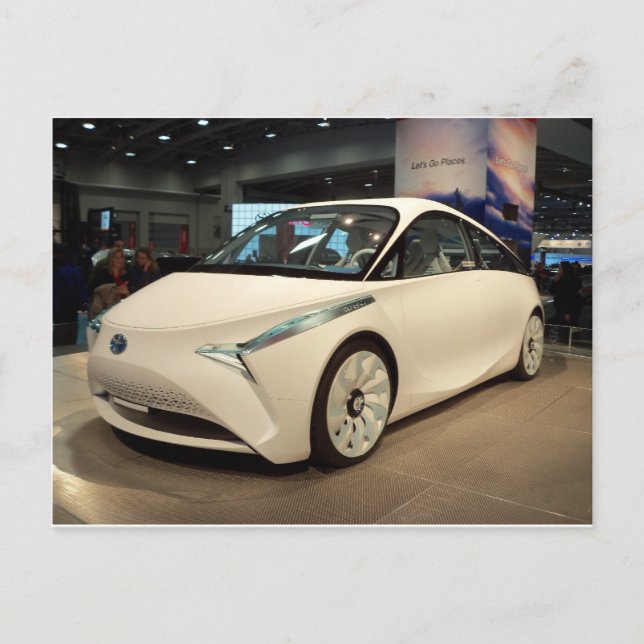 Futuristiska bil vykort (Framsida)