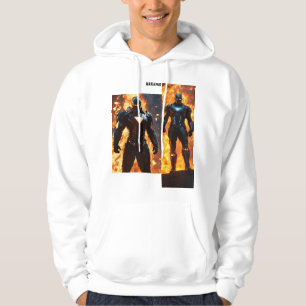 Futuristiska Black Järn Man Hoodie
