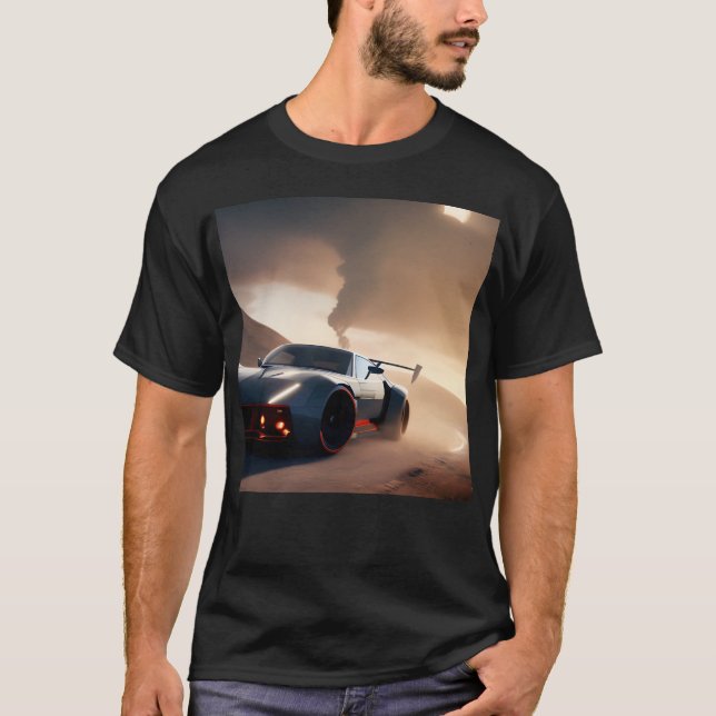 Futuristiska Cars 1 T Shirt (Framsida)