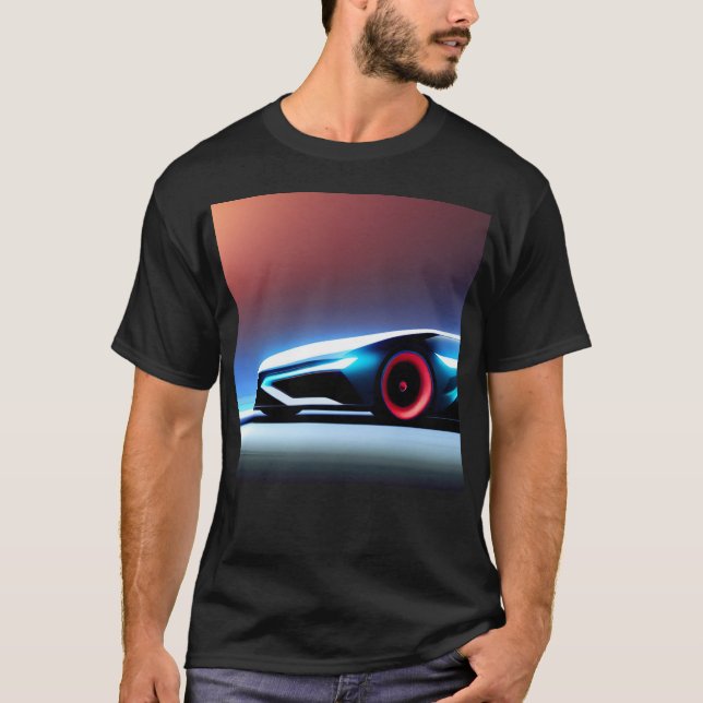 Futuristiska Cars 2 T-shirt (Framsida)