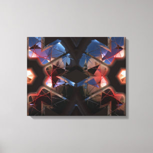 Futuristiska Chrystal X7-11 Wrapped Canvas