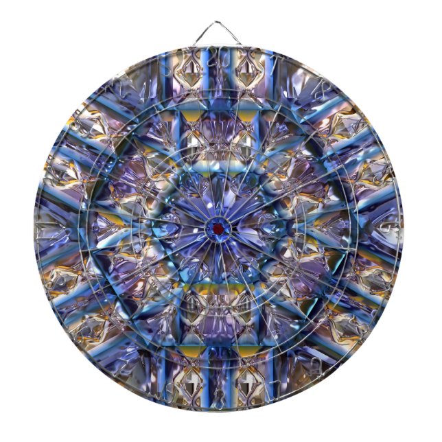 Futuristiska Chrystal X7-12 Dart Board Darttavla (Framsidan)