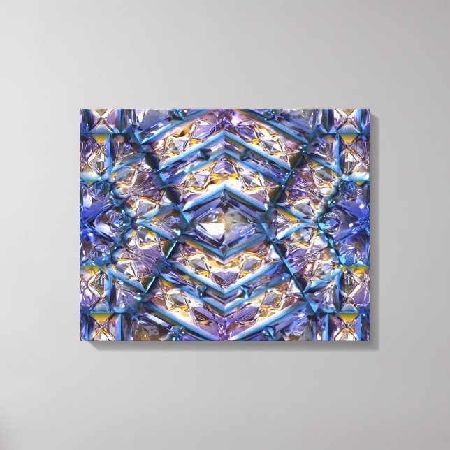 Futuristiska Chrystal X7-12 Wrapped Canvas (Framsida)