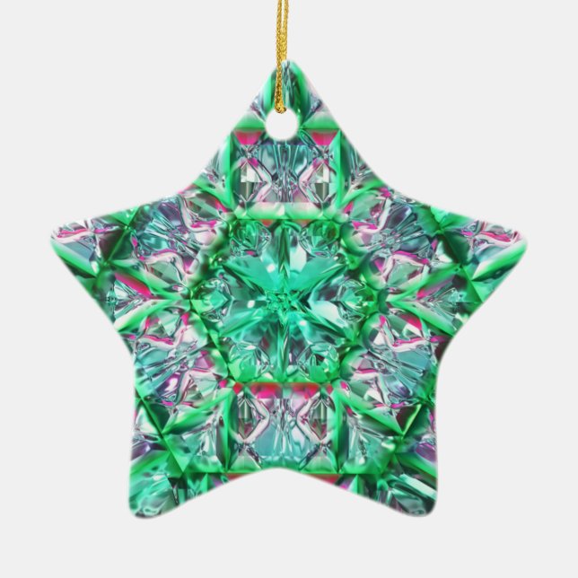 Futuristiska Chrystal X7-12C Julgransprydnad Keramik (Framsidan)