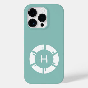 Futuristiska cirkel med sci-Fi Monogram Mint-Grönt