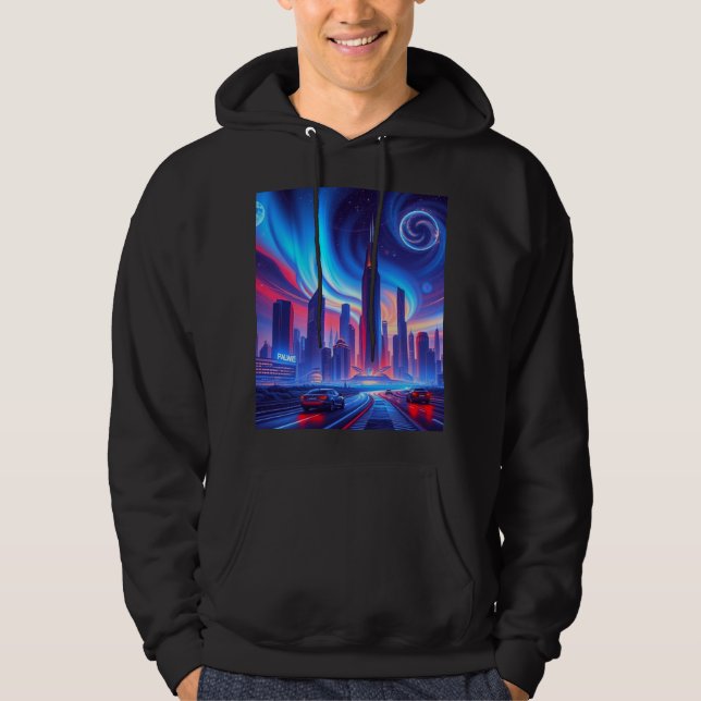 Futuristiska City Manar Hoodie (Framsida)