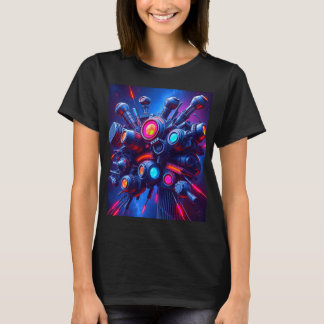 Futuristiska Cyber Tech T-Shirt
