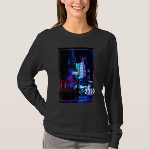 Futuristiska Cyberpunk Lofi Streetwear Japan Stree T Shirt