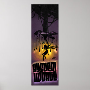 Futuristiska Cyberpunk Sci Fi Fantasy VR Artwork Poster