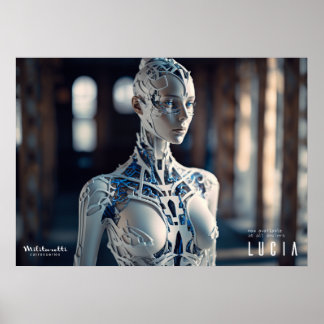 Futuristiska cyborg poster