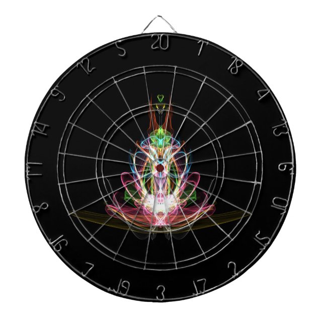 Futuristiska Dartboard med Neon Ljus Darttavla (Framsidan)