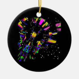 Futuristiska Digital Art Creations Julgransprydnad Keramik