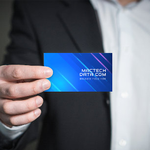Futuristiska Digital Communication Hitech Modern Visitkort