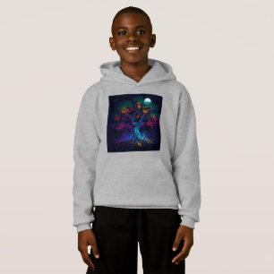 Futuristiska Digital Glow Träd T Shirt