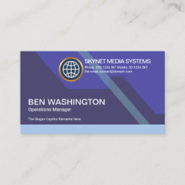 Futuristiska Dynamisk färgstark ångestteknik Visitkort